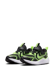 Nike Black/Volt Junior Cosmic Running Trainers - Image 3 of 9