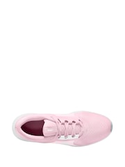 Nike White/Pink Foam Youth Star Runner 5 Trainers - Image 3 of 4
