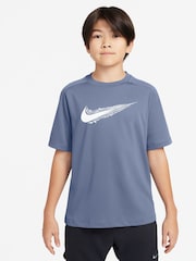 Nike World Indigo Blue Multi Dri-FIT Short Sleeve T-Shirt - Image 1 of 3