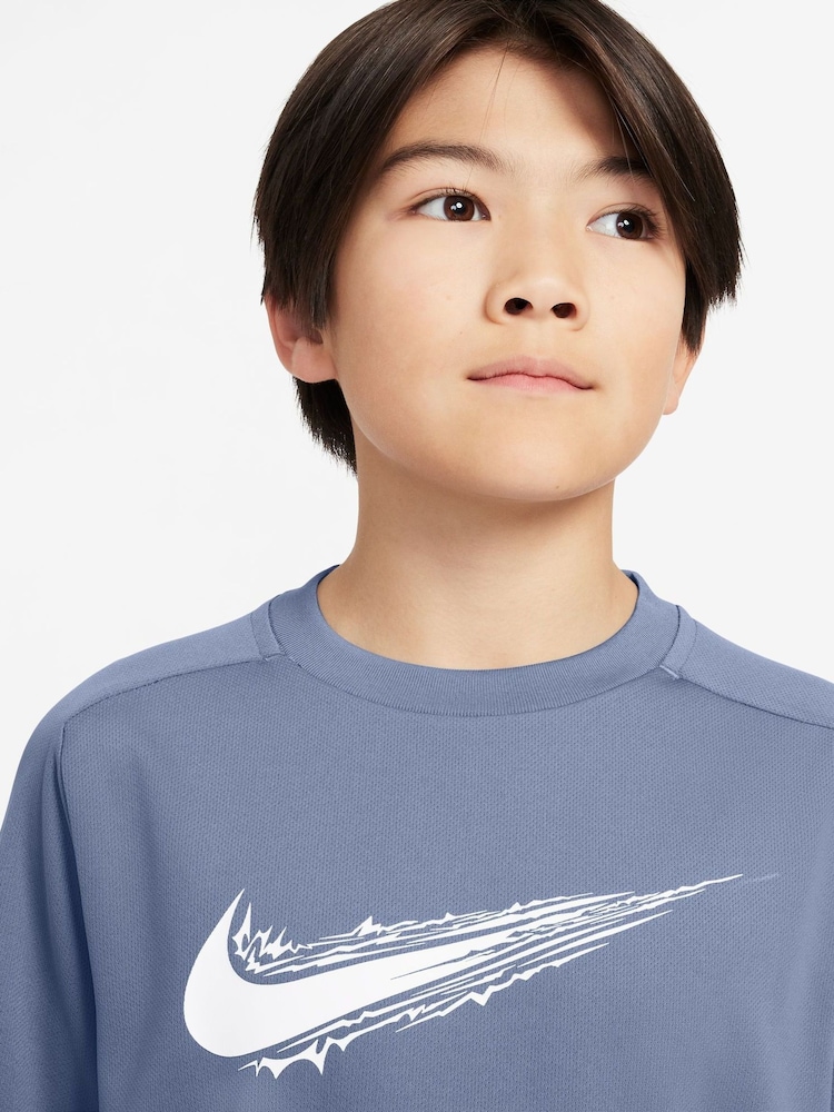 Nike World Indigo Blue Multi Dri-FIT Short Sleeve T-Shirt - Image 3 of 3