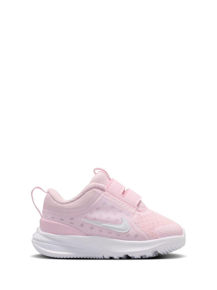 Nike White/Pink Foam Infant Star Runner 5 Trainers - Image 1 of 9