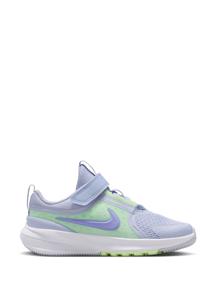 Nike Ghost Grey/Volt Yellow Junior Star Runner 5 Trainers - Image 1 of 10 Nike Ghost Grey/Volt Yellow Junior Star Runner 5 Trainers - Image 1 of 10
