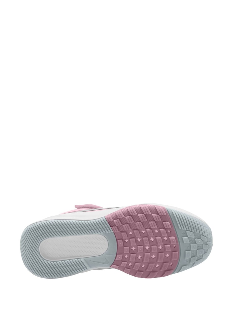 Nike White/Pink Foam Junior Star Runner 5 Trainers - Image 11 of 11