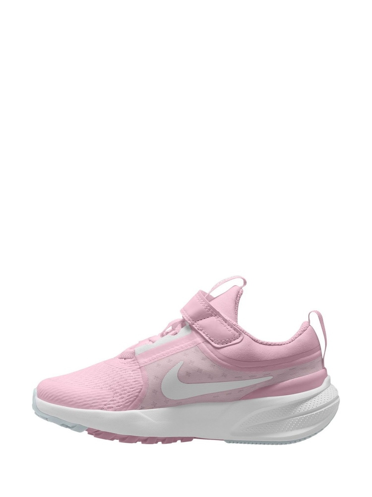 Nike White/Pink Foam Junior Star Runner 5 Trainers - Image 2 of 11