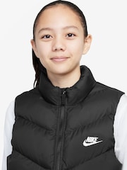Nike Black Synthetic Filled Padded Gilet - Image 3 of 3