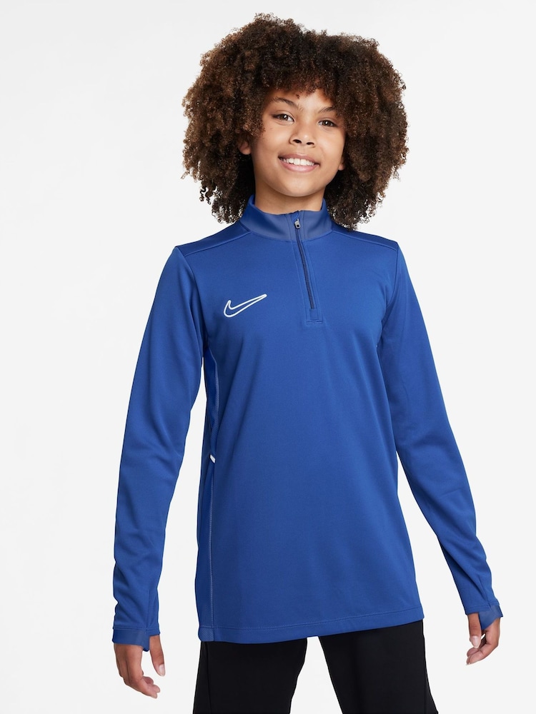 Nike Royal Blue Dri-FIT Academy 25 Half Zip Drill Top - Image 1 of 3 Nike Royal Blue Dri-FIT Academy 25 Half Zip Drill Top - Image 1 of 3
