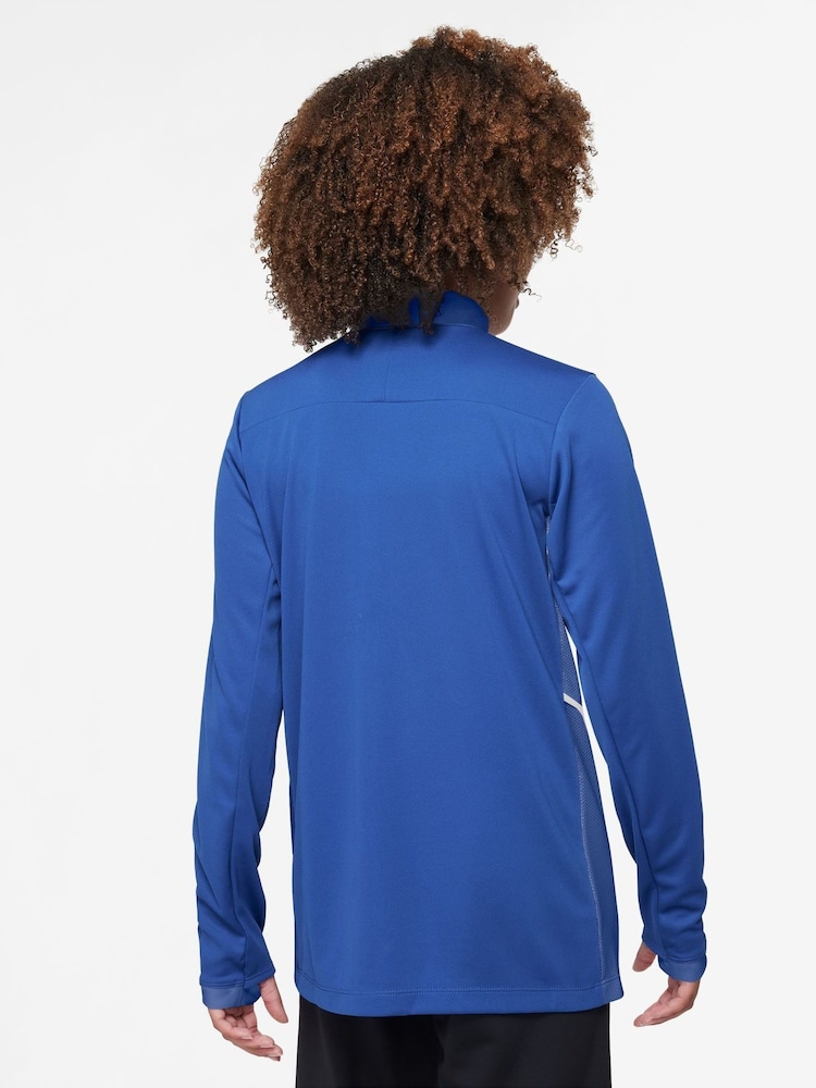 Nike Royal Blue Dri-FIT Academy 25 Half Zip Drill Top - Image 2 of 3 Nike Royal Blue Dri-FIT Academy 25 Half Zip Drill Top - Image 2 of 3