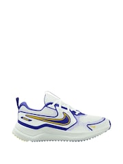Nike White/Blue Youth Cosmic Running Trainers - Image 1 of 4