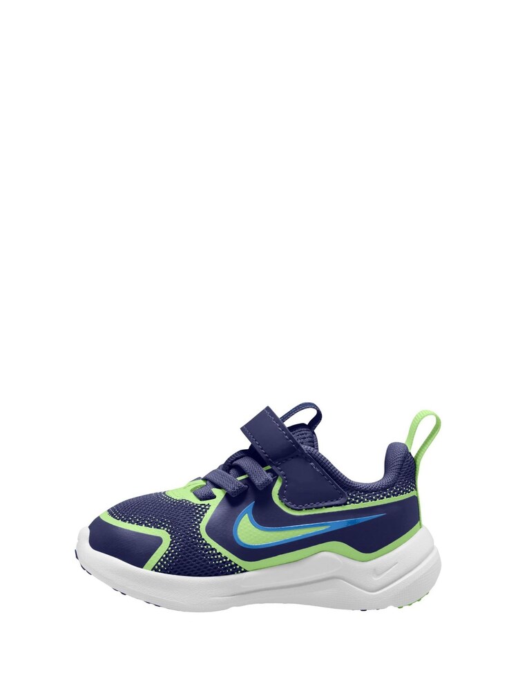 Nike Navy Volt Infant Cosmic Running Trainers - Image 2 of 5