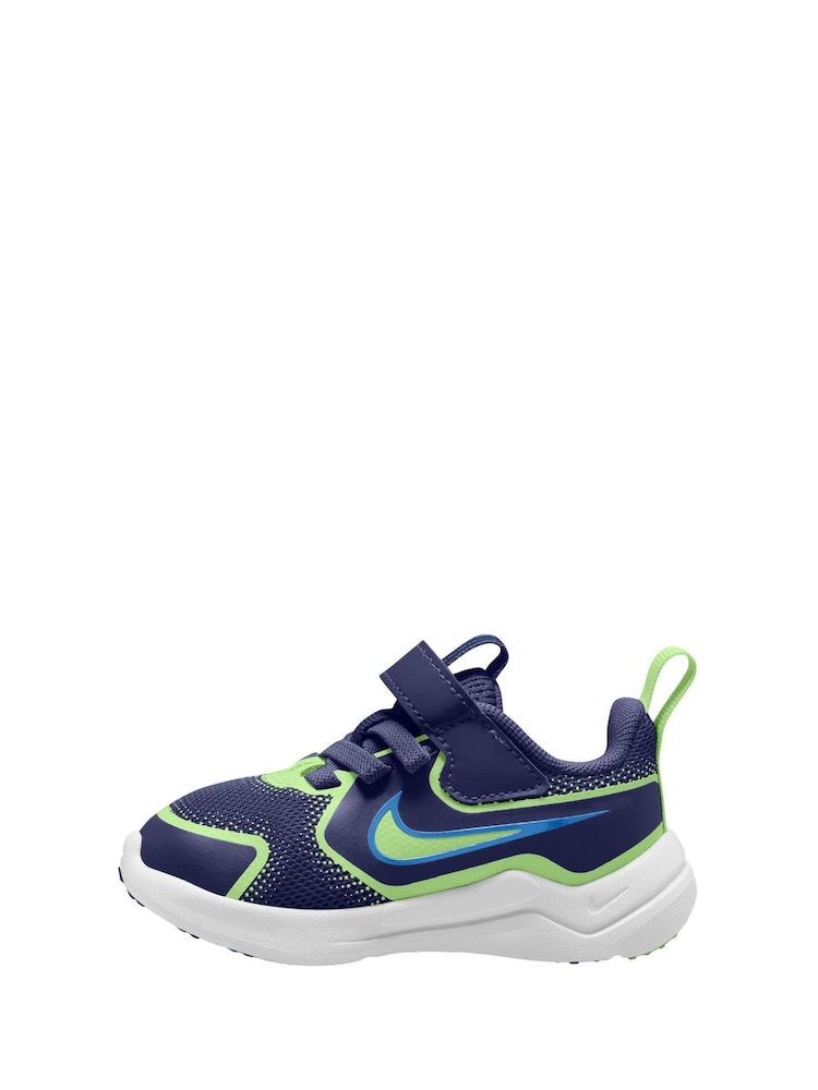 Nike Navy Volt Infant Cosmic Running Trainers - Image 2 of 4 Nike Navy Volt Infant Cosmic Running Trainers - Image 2 of 4
