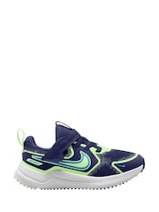 Nike Navy Volt Junior Cosmic Running Trainers - Image 1 of 4