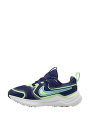 Nike Navy Volt Junior Cosmic Running Trainers - Image 2 of 4