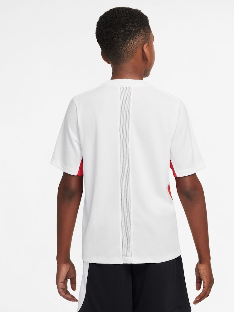 Nike White Multi Dri-FIT Short Sleeve Shirts - Image 2 of 5 Nike White Multi Dri-FIT Short Sleeve Shirts - Image 2 of 5