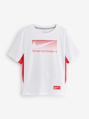 Nike White Multi Dri-FIT Short Sleeve Shirts - Image 3 of 5