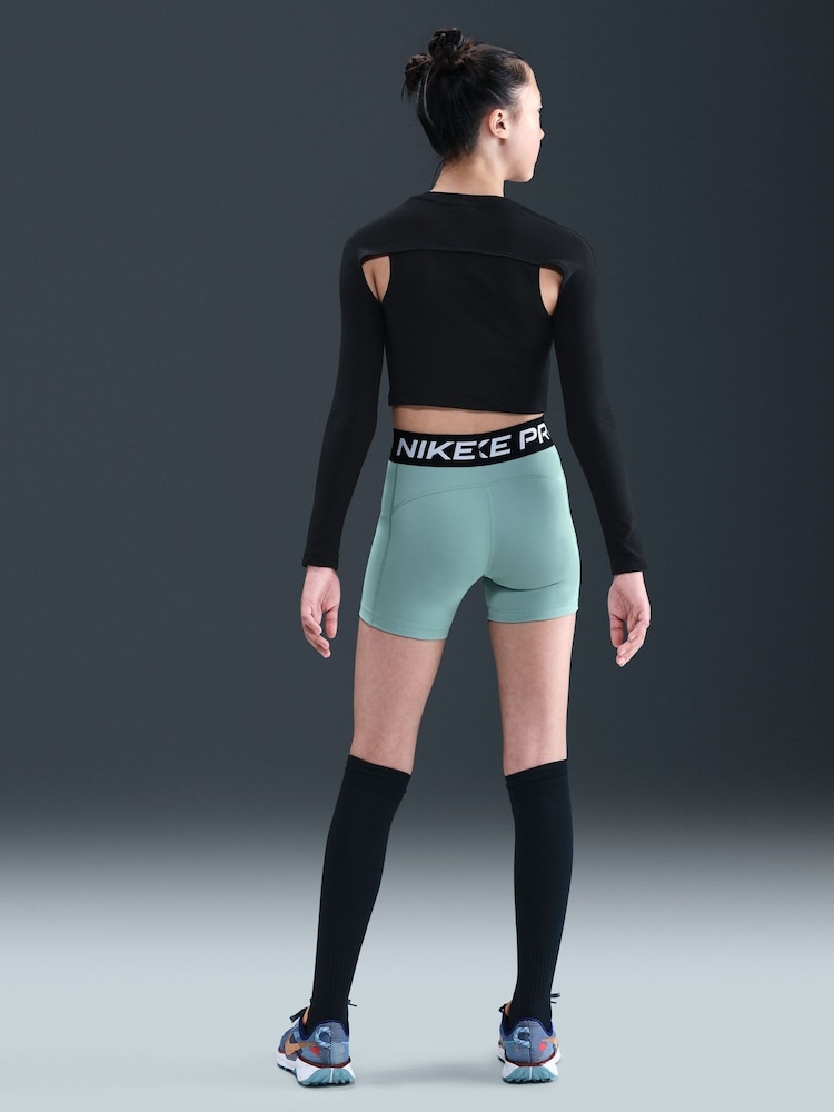 Nike Cannon Green Pro 3-Inch Shorts - Image 2 of 5 Nike Cannon Green Pro 3-Inch Shorts - Image 2 of 5