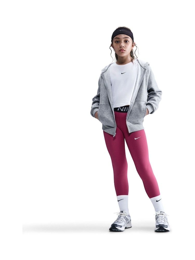 Nike Beet Pink Pro Dri-FIT Leggings - Image 1 of 5