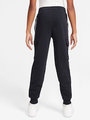 Nike Black Club+ Poly Taped Cargo Joggers - Image 2 of 3