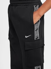 Nike Black Club+ Poly Taped Cargo Joggers - Image 3 of 3