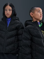 Nike Black Logo Print Padded Jacket - Image 5 of 7