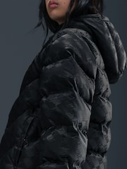 Nike Black Logo Print Padded Jacket - Image 6 of 7