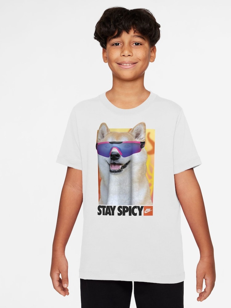 Nike White Photo Graphic T-Shirt - Image 1 of 3
