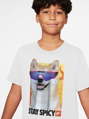 Nike White Photo Graphic T-Shirt - Image 2 of 3