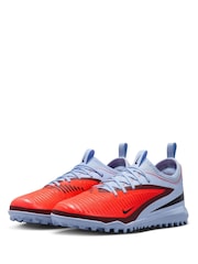 Nike Blue Phantom 360 Academy Turf Football Boots - Image 6 of 10