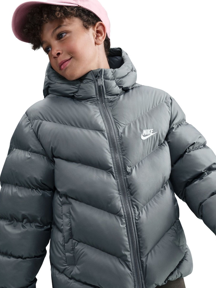 Nike Smoke Grey Padded Jacket - Image 15 of 15 Nike Smoke Grey Padded Jacket - Image 15 of 15