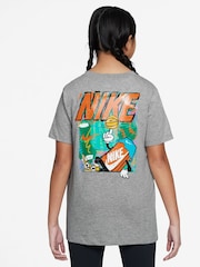 Nike Dark Grey Heather Box Back Print Graphic Print T-Shirt - Image 2 of 3