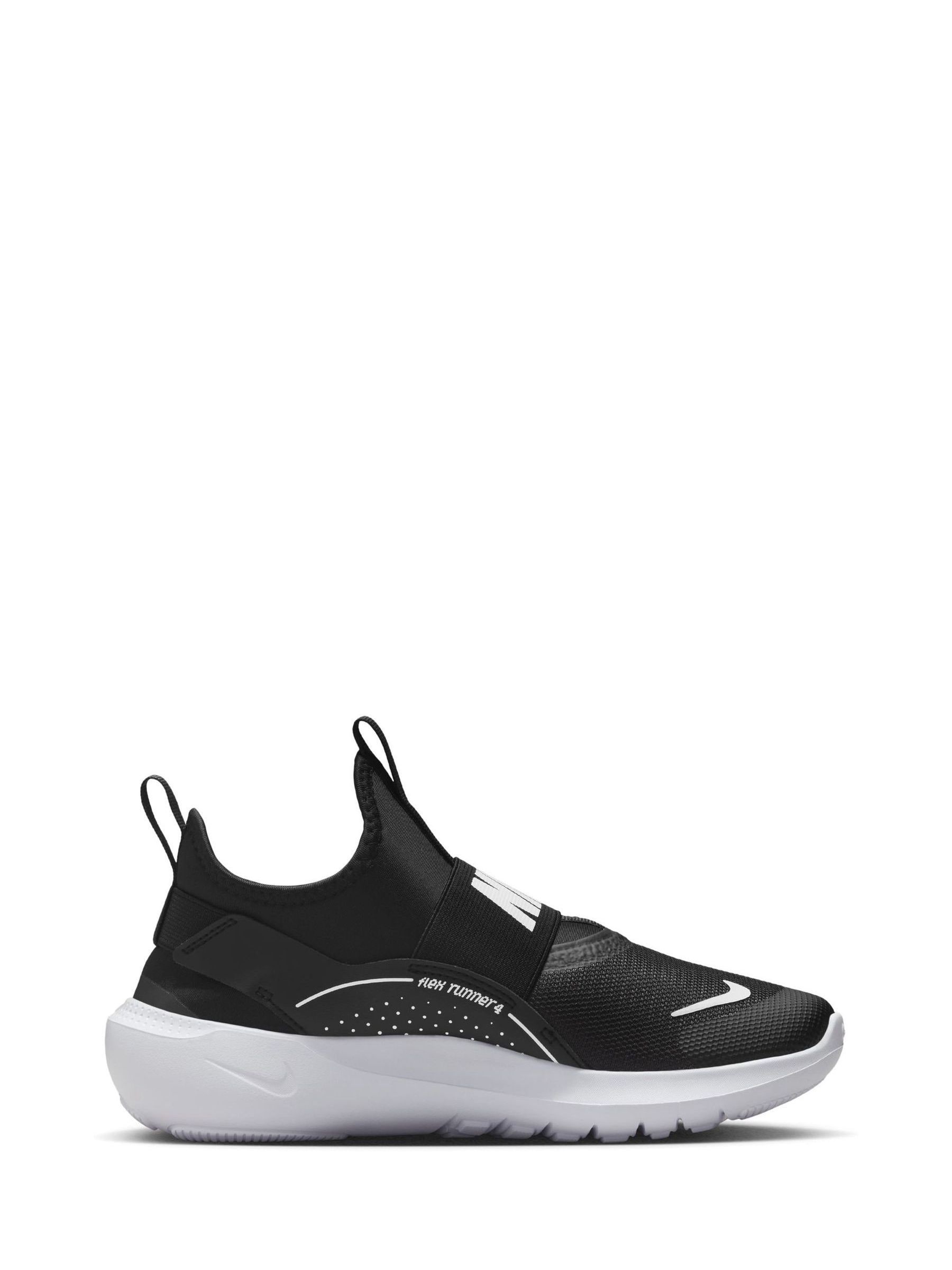 Buy Nike Black/White Youth Flex Runner 4 Trainers from Next South