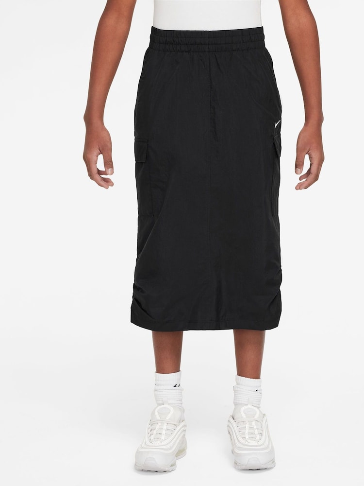 Nike Black Sportswear Skirt - Image 1 of 4 Nike Black Sportswear Skirt - Image 1 of 4