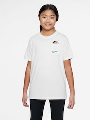 Nike White Pocket Graphic Print T-Shirt - Image 1 of 3