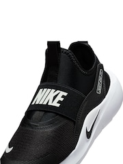 Nike Black/White Junior Flex Runner 4 Trainers - Image 9 of 10