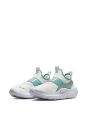 Nike White/Green Pink Youth Flex Runner 4 Trainers - Image 5 of 10