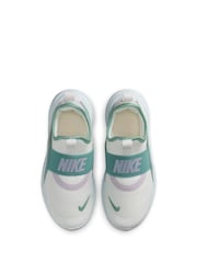 Nike White/Green Pink Youth Flex Runner 4 Trainers - Image 6 of 10