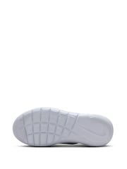 Nike White/Green Pink Youth Flex Runner 4 Trainers - Image 8 of 10