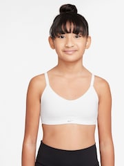 Nike White Alate Sports Bra - Image 1 of 3