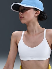 Nike White Alate Sports Bra - Image 4 of 5