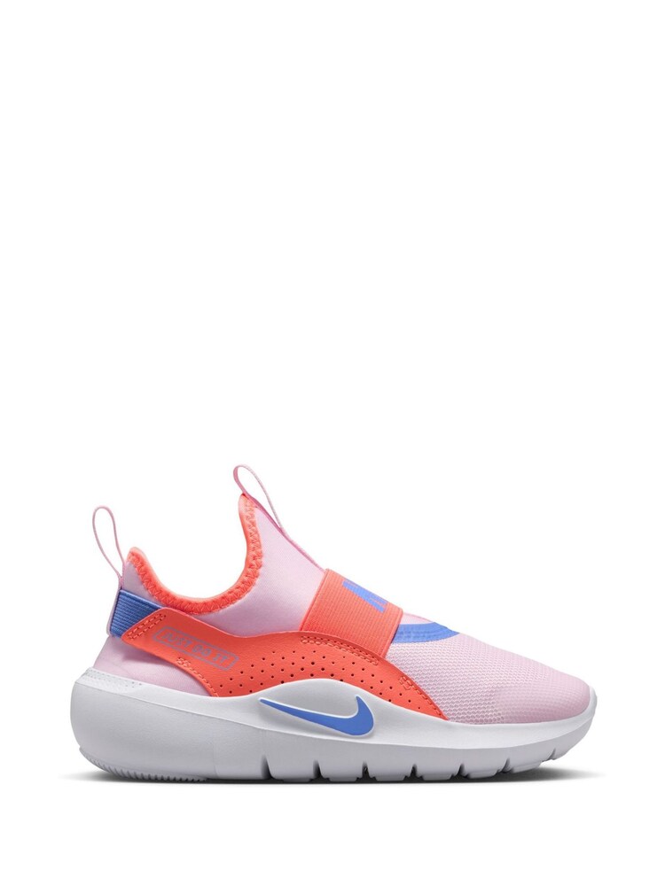 Nike Pink/Orange Blue Junior Flex Runner 4 Trainers - Image 1 of 10 Nike Pink/Orange Blue Junior Flex Runner 4 Trainers - Image 1 of 10