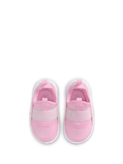 Nike Med Soft Pink Infant Flex Runner 4 Trainers - Image 7 of 10