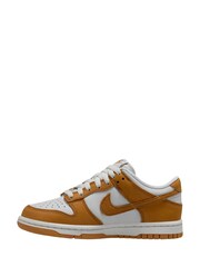 Nike Ochre Yellow White Youth Dunk Low Trainers - Image 2 of 4
