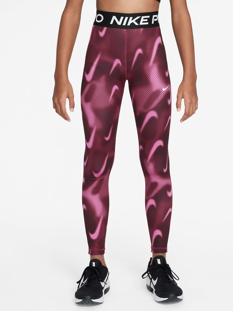 Rosa remolacha - Nike Pro Dri-FIT Veneer Printed Leggings - Imagen 1 de 3
