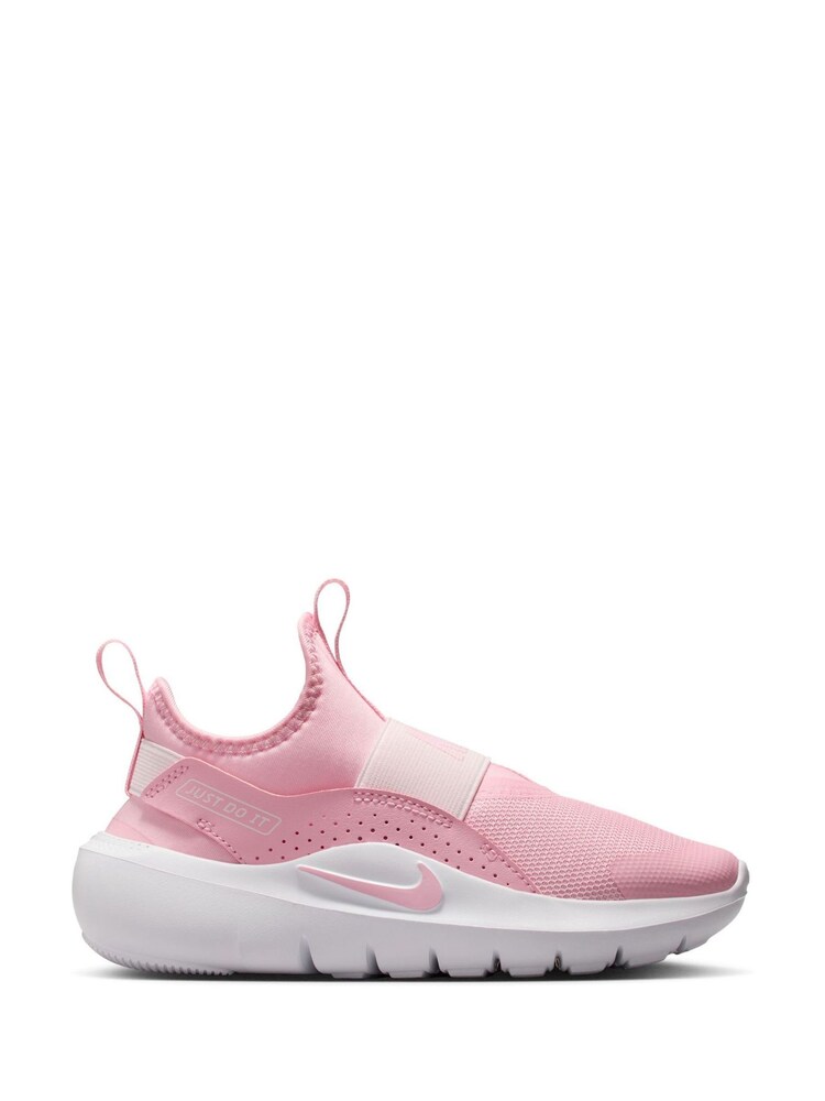 Nike Med Soft Pink Junior Flex Runner 4 Trainers - Image 1 of 10 Nike Med Soft Pink Junior Flex Runner 4 Trainers - Image 1 of 10