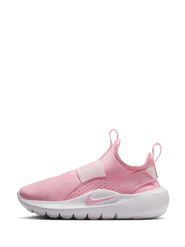 Nike Med Soft Pink Junior Flex Runner 4 Trainers - Image 2 of 10 Nike Med Soft Pink Junior Flex Runner 4 Trainers - Image 2 of 10
