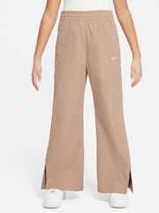 Nike Natural Hemp Sportswear Woven Wide Leg Trousers - Image 2 of 3