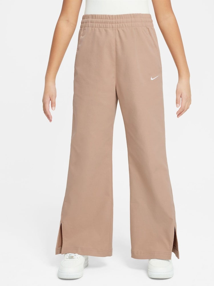 Nike Natural Hemp Sportswear Woven Wide Leg Trousers - Image 2 of 3 Nike Natural Hemp Sportswear Woven Wide Leg Trousers - Image 2 of 3