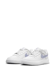 Nike White Ghost Grey Junior Air Force 1 Easy On Trainers - Image 6 of 10