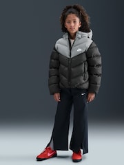 Nike Black Colour Block Puffer Jacket - Image 4 of 7