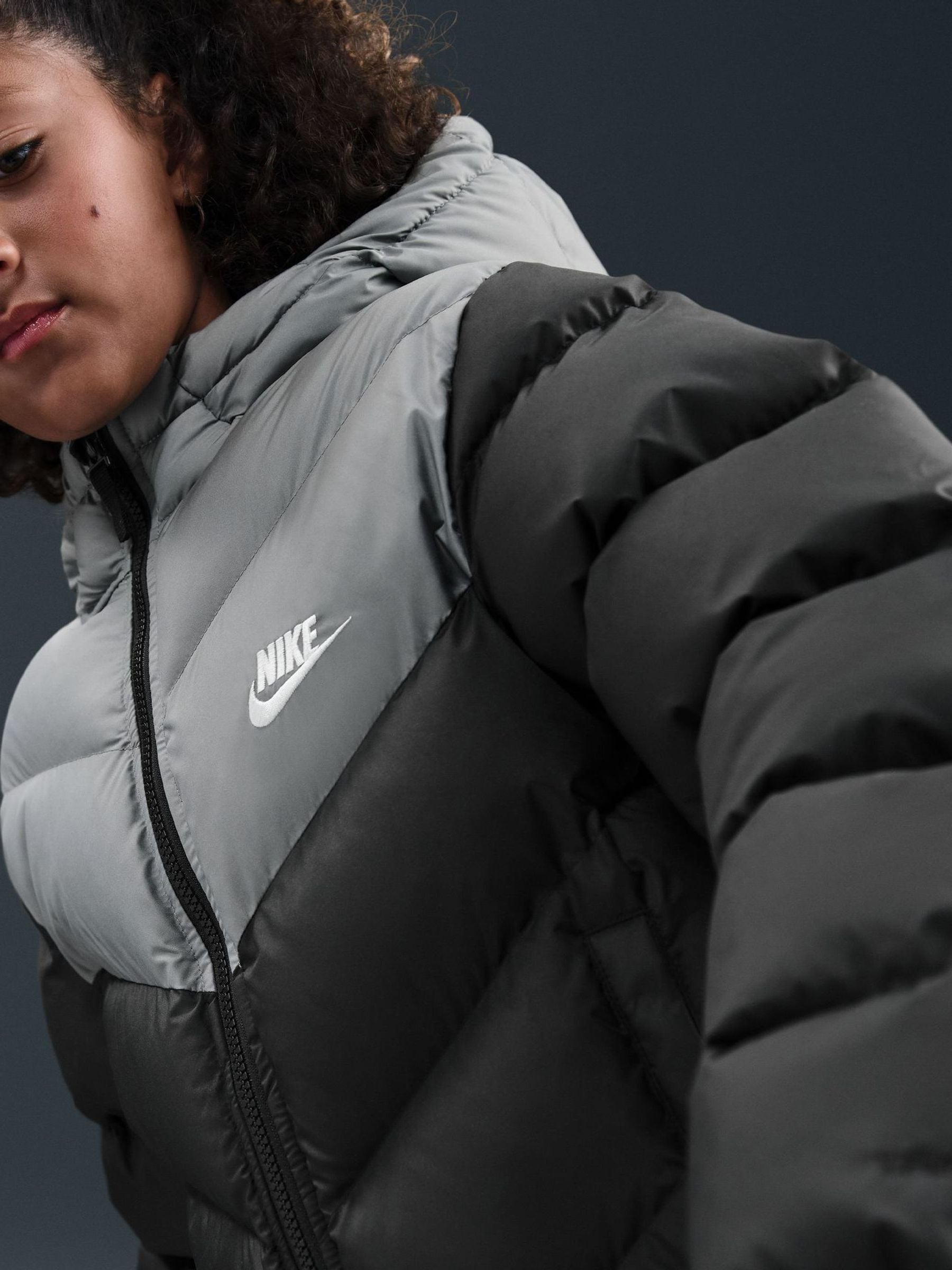 Buy Nike Black Colour Block Puffer Jacket from Next South Africa