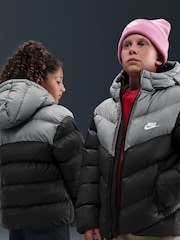 Nike Black Colour Block Puffer Jacket - Image 7 of 7